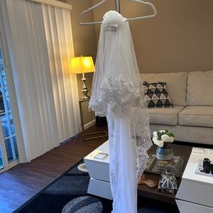 Wedding white veil